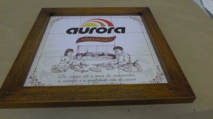 Pingoarte - Comunicao Visual - Chapec/SC - QUADRO COM MOLDURA E ADESIVO