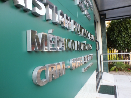 Pingoarte - Comunicao Visual - Chapec/SC - LETRA CAIXA EM PVC COM FACE EM ACM