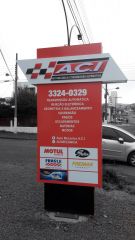 Pingoarte - Comunicao Visual - Chapec/SC - TOTEM EM ACM E PVC