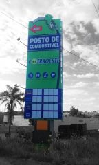 Pingoarte - Comunicao Visual - Chapec/SC - TOTEM EM LONA COM ACM